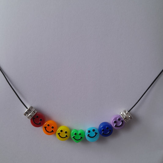 Smiley Rainbow Necklace