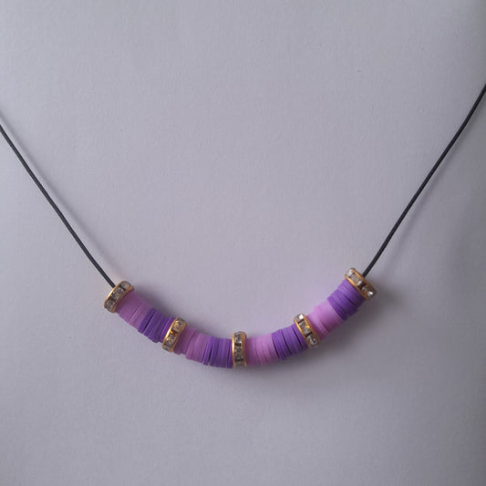 Purple Necklace & Bracelet Set