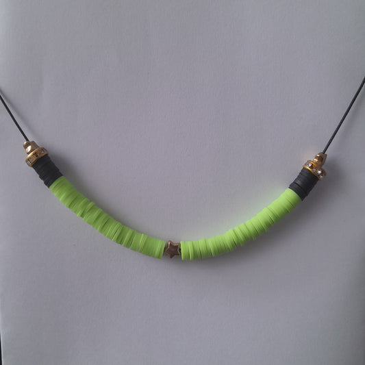 Neon Green& Black Bracelet and Necklace Set