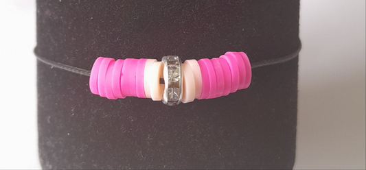 Stripey Pink Bracelet